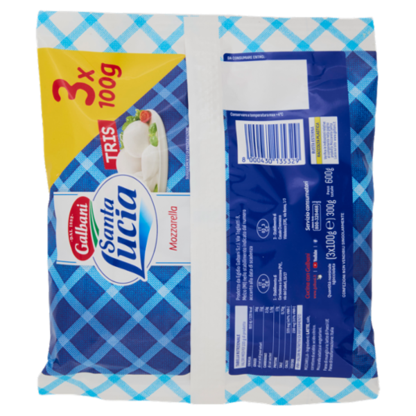 Galbani Santa Lucia Tris Mozzarella 3 x 100 g