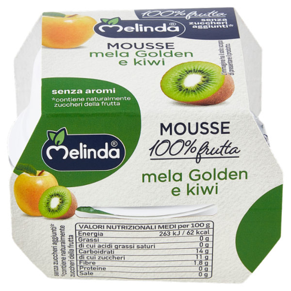 Melinda Mousse mela Golden e kiwi 2 x 100 g