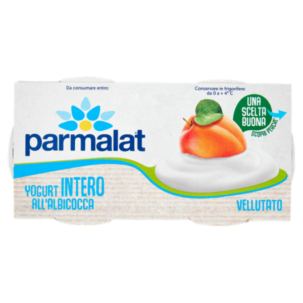 parmalat Yogurt Intero all'Albicocca Vellutato 2 x 125 g