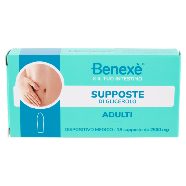 Benexè X il Tuo Intestino Supposte di Glicerolo Adulti 18 x 2500 mg