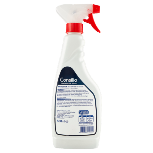 Consilia Detergente per Acciaio Inox 500 ml