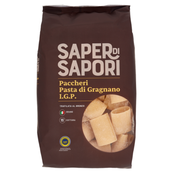 Selex Saper di Sapori Pasta di Semola di Gragnano I.G.P. Paccheri 500 g