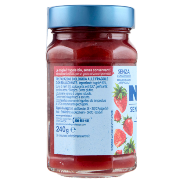 Rigoni di Asiago Natù Senza Zuccheri Aggiunti° Fragole bio 240 g