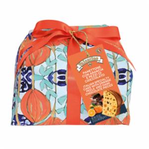Panettone Con Arancia E Pezzi Di Cioccolato Fondente Gr.1000
