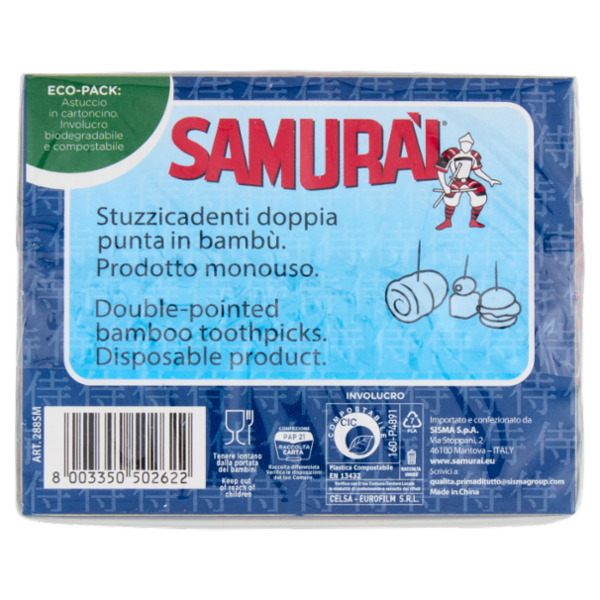 Samurài l'Originale stuzzicadenti 350 pz