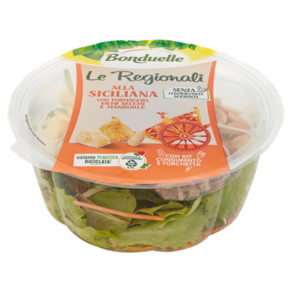 Bonduelle Le Regionali alla Siciliana con Formaggio, Fichi Secchi e Mandorle 130 g