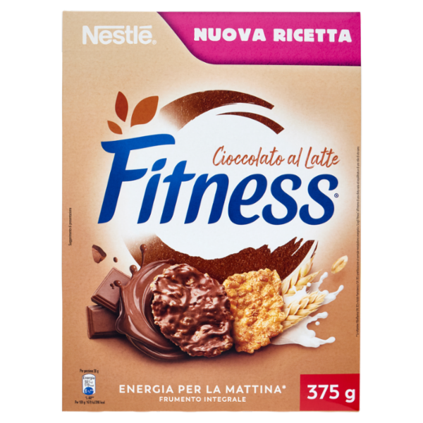FITNESS Cioccolato al Latte Cereali Integrali con Fiocchi al Cioccolato 375g
