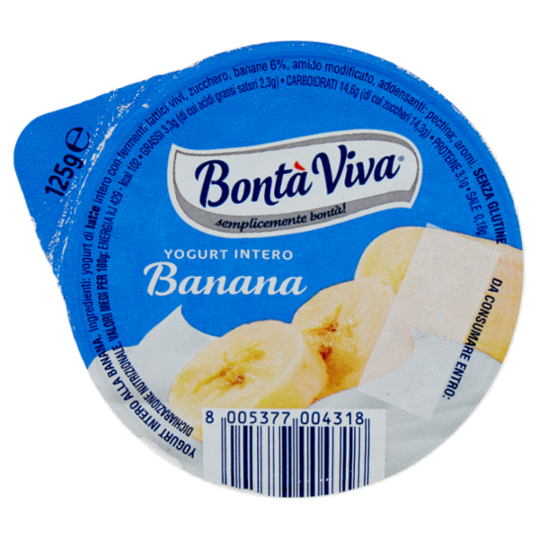 Bontà Viva Yogurt Intero Banana 125 g