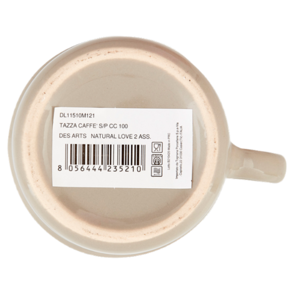 Tognana Des Arts Natural Love Tazza Caffè S/P Cc 100 Marrone chiaro