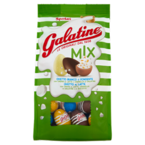 Galatine Mix Ovetto Bianco o Fondente, Ovetto Al Latte 150 g