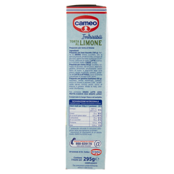 cameo le Irresistibili Torta al Limone 295 g