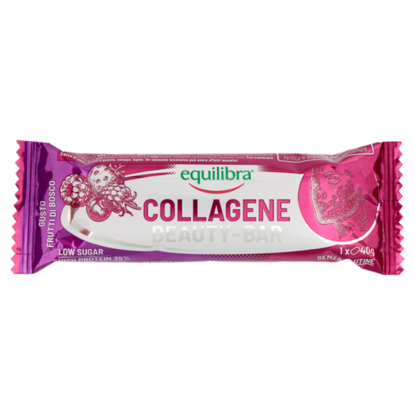equilibra Collagene Beauty Bar Gusto Frutti di Bosco 40 g