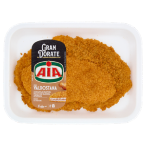 Aia Gran Dorate Alla Valdostana Cotoletta Di Filetti Di Pollo Con Scamorza Affumicata 0,200 Kg