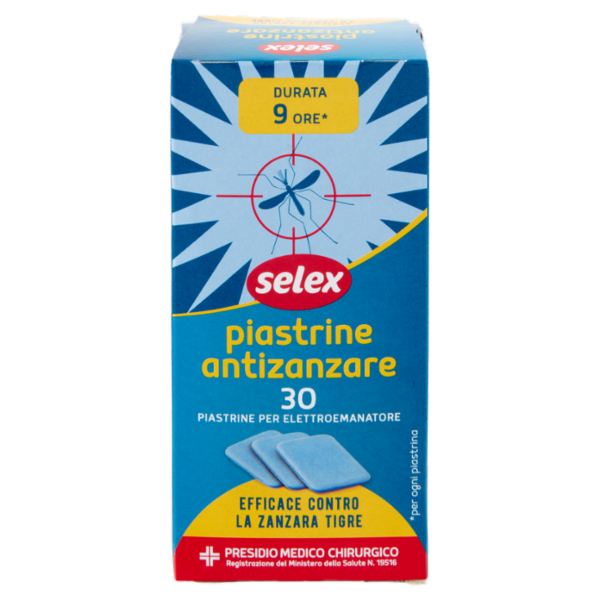 Selex Insetticida Piastrine Antizanzare 30 pezzi