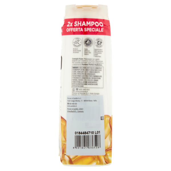 Pantene Pro-V Shampoo Perfect Hydration 2x225 ml