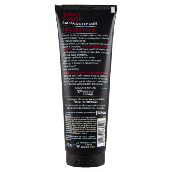 Syoss By Palette Intense Color Balsamo Deep Care 250 ml