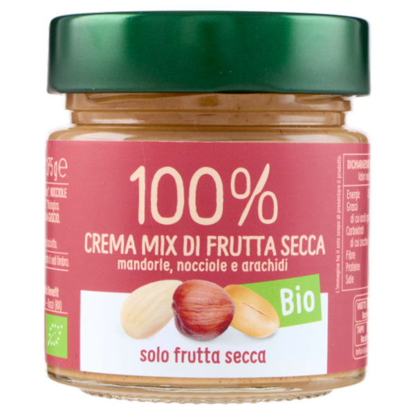 Euro Company 100% Crema Mix di Frutta Secca Bio 175 g