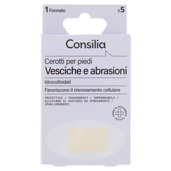 Consilia Cerotti per Vesciche e Abrasioni Monoformato 5 pezzi