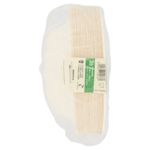 Biò Fondine Ø18cm 400ml polpa di cellulosa 25 pz