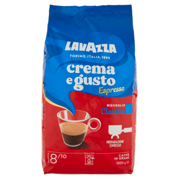 Lavazza Crema e Gusto Espresso Classico Caffè in Grani 1000 g