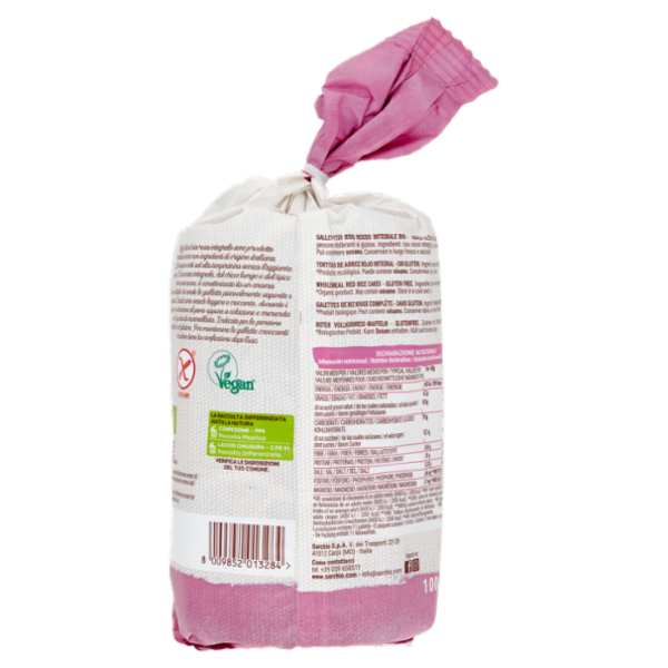 Sarchio Gallette di riso rosso integrale Biologico 100 g
