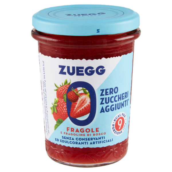 Zuegg Zero Zuccheri Aggiunti* Fragole e Fragoline di Bosco 220 g