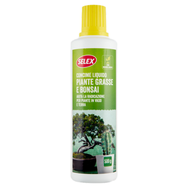 Selex Concime Liquido per Piante Grasse, Cactus e Bonsai 500 g