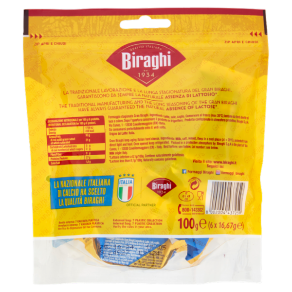 Biraghi Biraghini Snack 6 x 16,67 g