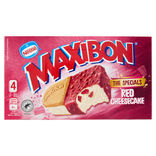 NESTLÉ Maxibon The Specials Red Cheesecake 4x56g