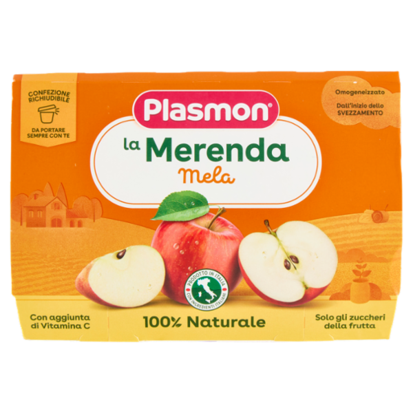 Plasmon la Merenda Omogeneizzato Mela 4 x 100 g