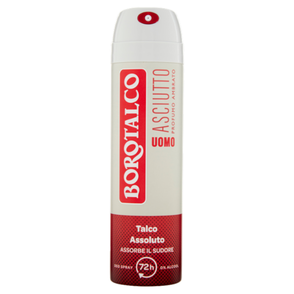 Borotalco Uomo Asciutto Profumo Ambrato Deo Spray 150 ml