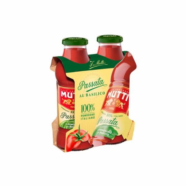 Mutti Passata Basilico Gr.400x2