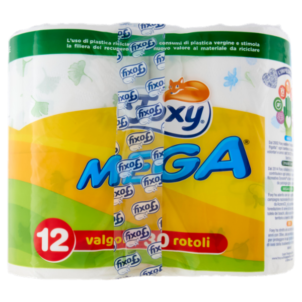 Foxy Mega carta igienica 2 veli 12 rotoli