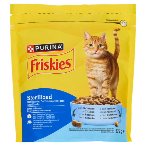 PURINA FRISKIES Sterilizzati Salmone con Verdure 375g