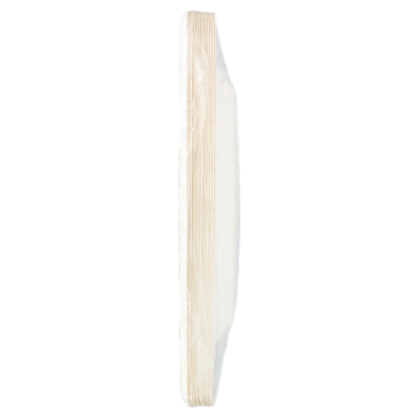 Consilia Piatti Quadrati in Fibra Vegetale Bianchi 20x20 cm 15 pezzi