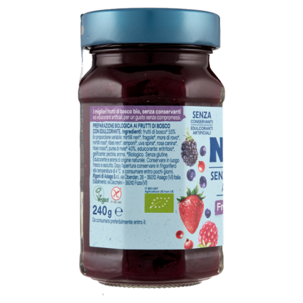 Rigoni di Asiago Natù Senza Zuccheri Aggiunti° Frutti di bosco bio 240 g