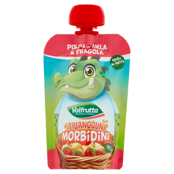 Valfrutta i Triangolini Morbidini Polpa di Mela & Fragola 90 g