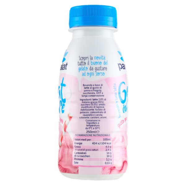 parmalat Gelat da Bere UHT Panna e Fragola 250ml