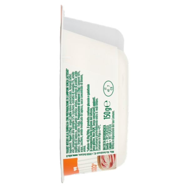 mila Gusto+Gusto Senza Lattosio* Vaniglia + lamponi 150 g