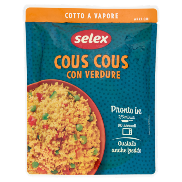 Selex Cereali Cotti a Vapore Cous Cous con Verdure 220 g