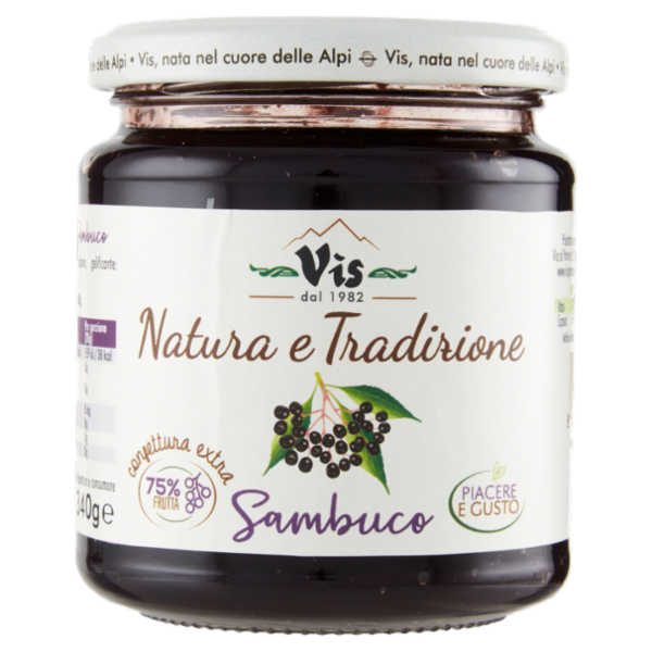 Vis Natura e Tradizione confettura extra Sambuco 340g