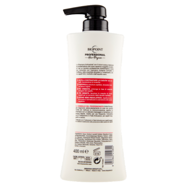 Biopoint Professional Hair Program Shampoo Anticaduta* 400 ml
