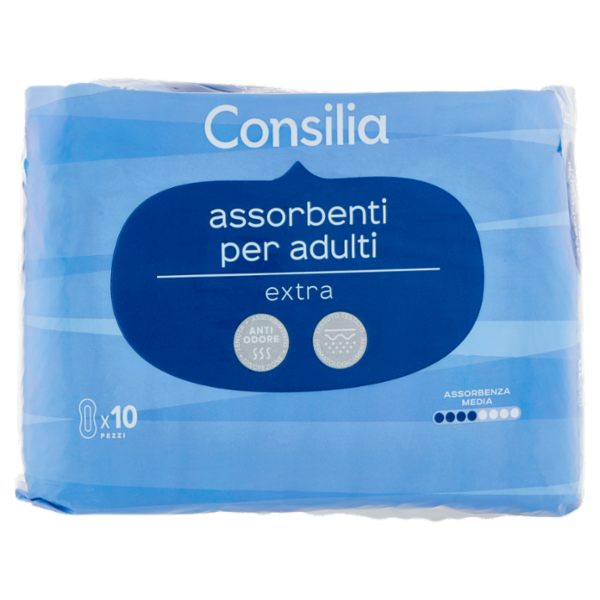 Consilia Pannolini per Incontinenza Misura Extra 10 pezzi