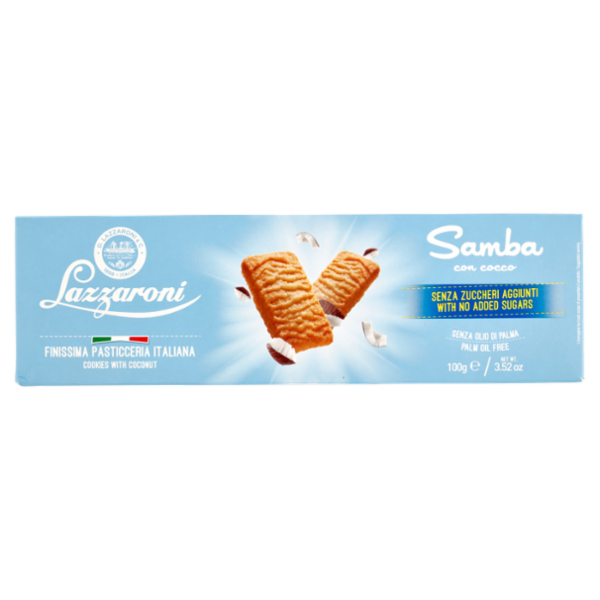 Lazzaroni Senza Zuccheri Aggiunti Samba con cocco 100 g