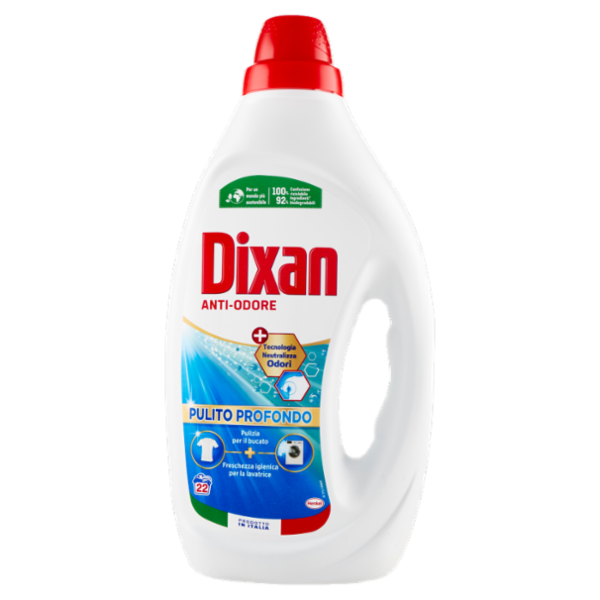 DIXAN Liquido Anti-Odore 22 Lavaggi 990 ml