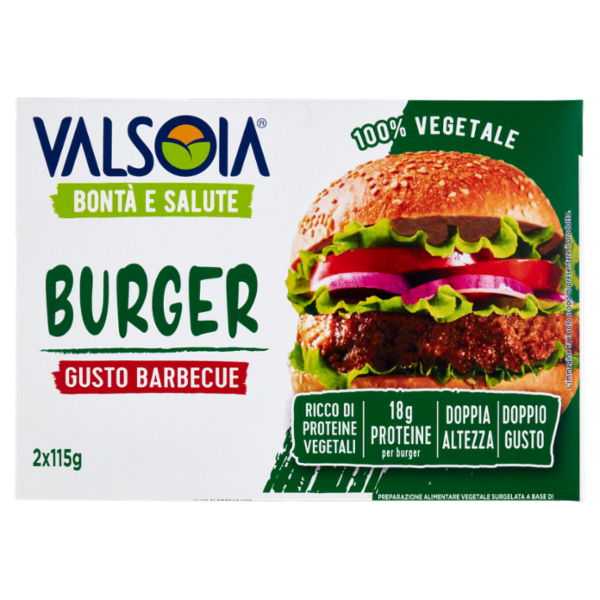 Valsoia Bontà e Salute Burger Gusto Barbecue 2 x 115 g