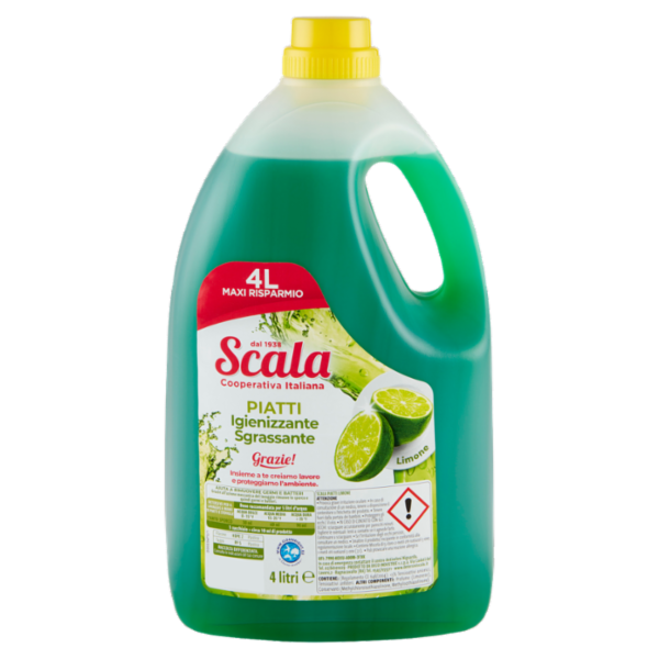 Scala Piatti Igienizzante Sgrassante Limone 4 litri