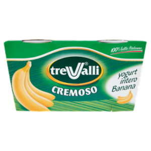 TreValli Yogurt Intero Banana 2 x 125 g