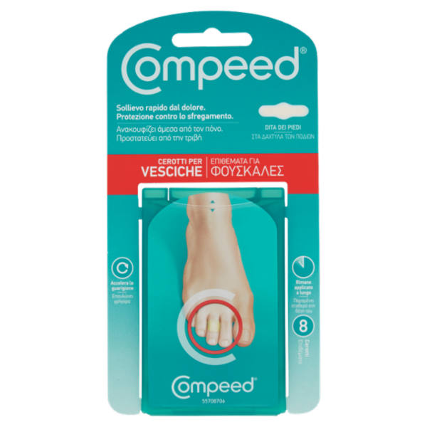 Compeed Cerotti per Vesciche Dita dei Piedi 8 pz