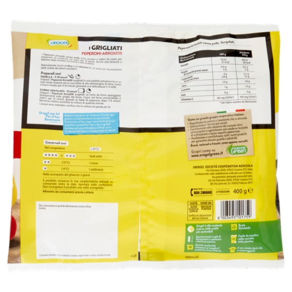 Orogel i Grigliati Peperoni Arrostiti Surgelati 400 g